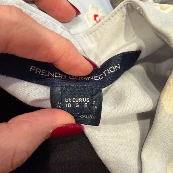 French Connection Floral Blue Alba Dress - Picture 4 of 5